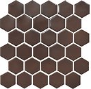 Фото Kotto Ceramica мозаїка Hexagon H 6005 Coffee Brown 29.5x29.5