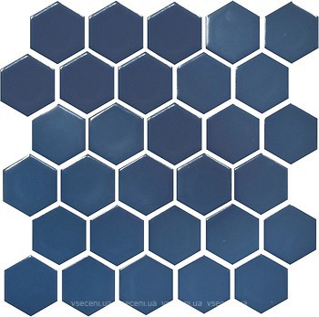 Фото Kotto Ceramica мозаїка Hexagon H 6008 Steel Blue 29.5x29.5