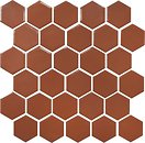 Фото Kotto Ceramica мозаїка Hexagon H 6009 Brown 29.5x29.5