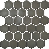 Фото Kotto Ceramica мозаїка Hexagon H 6020 Dark Grey 29.5x29.5