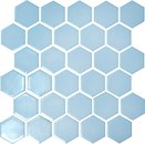 Фото Kotto Ceramica мозаїка Hexagon H 6026 Light Blue 29.5x29.5
