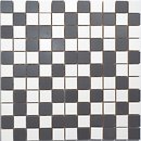 Фото Kotto Ceramica мозаїка CM 3106 C Estet White/Estet Graphite 30x30