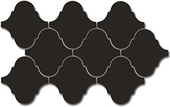 Фото Equipe Ceramicas мозаїка Scale Mosaic Alhambra Black 27x43