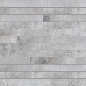 Фото La Fenice мозаїка Oxydum Mosaico Su Rete Silver 30x30 (Tozz. 2.5x15)