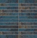 Фото La Fenice мозаика Oxydum Mosaico Su Rete Steel 30x30 (Tozz. 2.5x15)