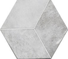 Фото Pamesa плитка мозаїчна Kingsbury Jubilee Hexagonos Blanco Compacglass 19.8x22.8