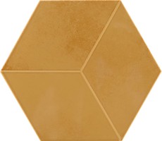 Фото Pamesa плитка мозаїчна Kingsbury Jubilee Hexagonos Ocre Compacglass 19.8x22.8