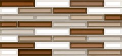 Фото Inter Cerama плитка мозаїчна Vitro коричнева 23x50 (2350220032)