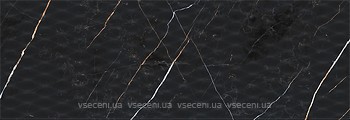 Фото Inter Cerama плитка для стін Dark Marble чорна 30x90 (3090210082/P)