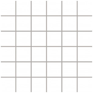 Фото Ceramika Paradyz мозаїка пресована Albir Bianco 30x30 Куб 4.8x4.8
