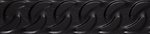 Фото My Way Paradyz фриз Fashion Spirit Listwa Black Struktura Mat 9x39.8