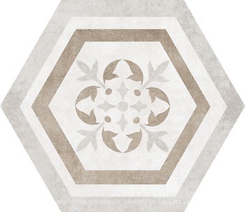 Фото Pamesa плитка Atrium Alpha Hexagonos Mix Beige 25.8x29