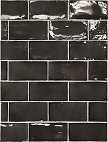 Фото Equipe Ceramicas плитка для стін Manacor Black 7.5x15