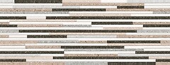 Фото Inter Cerama плитка настенная Matrix светло-бежевая 23x60 (2360242021-1)