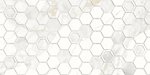Фото Golden Tile плитка мозаїчна Sentimento Hexagon біла 30x60 (SN0151)