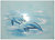 Фото БерезаКерамика декор Лазурь Дельфины бирюзовый 25x35