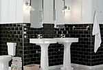 Фото Golden Tile плитка настінна Metrotiles Black 10x20 (460061)