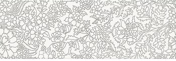 Фото Opoczno декор Pret-A-Porter White Inserto Flower 75x25 (TDZZ1212471721)