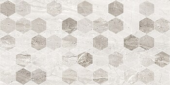 Фото Golden Tile декор Marmo Milano Hexagon світло-сірий 30x60 (8MG153)