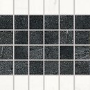 Фото Rako мозаїка Vein Black-White Matt 30x30 (WDM05233)