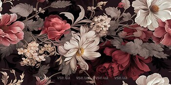 Фото Brennero Ceramiche декор Flowers Red 60x120