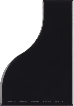 Фото Equipe Ceramicas плитка настінна Curve Black Glossy 8.3x12 (28849)