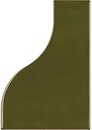 Фото Equipe Ceramicas плитка настінна Curve Green Glossy 8.3x12 (28849)