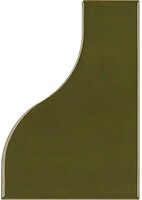 Фото Equipe Ceramicas плитка настінна Curve Green Glossy 8.3x12 (28849)