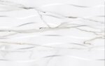 Фото Golden Tile плитка настінна Sanremo Wave білий 25x40 (S70161)