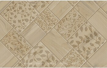 Фото Golden Tile плитка настенная Honey Wood Patchwork бежевый 25x40 (HW1151)