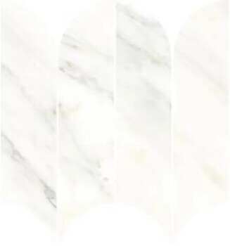 Фото Ragno ceramica мозаїка Incanto Mosaico Calacatta Ventaglio Essenza Glossy Essenza 28x31 (Rcks)