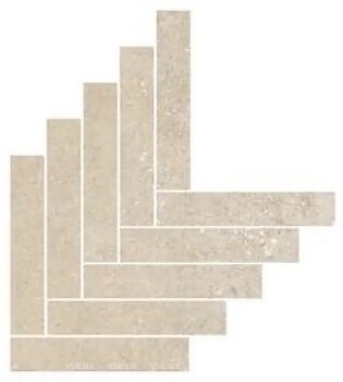 Фото Ragno ceramica мозаїка Kalkstone Mosaico Freccia Sand 44x61 (Ranu)