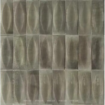 Фото Ragno ceramica плитка настінна Gleeze Grigio Struttura Eye 3D 7.5x20 (R8Hk)