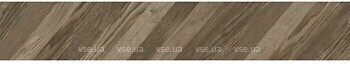 Фото Golden Tile плитка Terragres Wood Chevron коричнева Right 15x90 (9L7173)