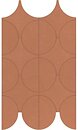 Фото Marazzi мозаїка Cementum Cotto Mosaico Cerchi 23.8x41.4 (M9Y6)