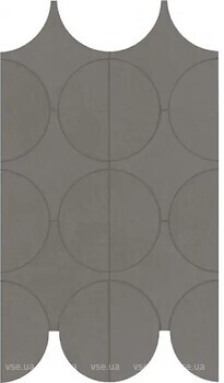 Фото Marazzi мозаїка Cementum Lead Mosaico Cerchi 23.8x41.4 (M9Y2)