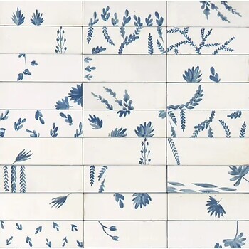 Фото Marazzi декор Rice Decoro Grogiolo Leaf Bianco Lux 5x15 (M96T)
