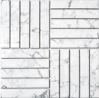 Фото Kotto Ceramica мозаїка Kit Kat KP 6050 Grey White 25.2x25.2