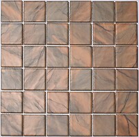 Фото Kotto Ceramica мозаїка Brick Quadrate 6011 Brown Mat 30x30