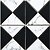 Фото Kotto Ceramica мозаика Triangle RT X2 69003 Black print 50 21x21