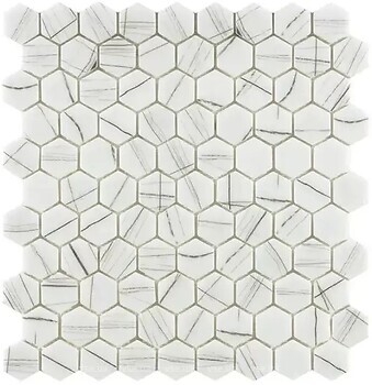 Фото Vidrepur мозаика Eden Noir Hex 6113 31.5x31.5