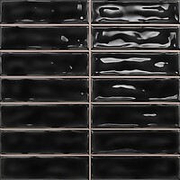 Фото Deseo Ceramica плитка настінна Sticks Black 20x20