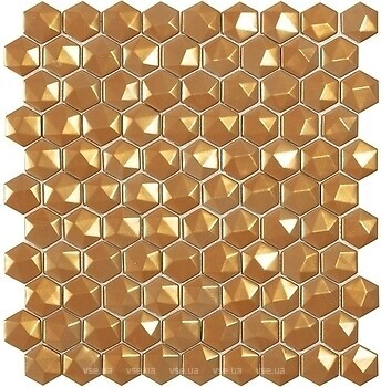 Фото Vidrepur мозаїка Magic 49D Gold Hexagon 31.5x31.5