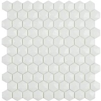 Фото Vidrepur мозаика Nordic Hexagon White 910D 31.5x31.5