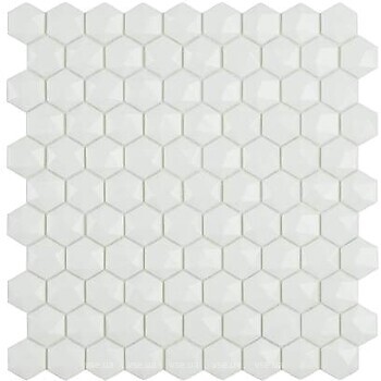Фото Vidrepur мозаика Nordic Hexagon White 910D 31.5x31.5