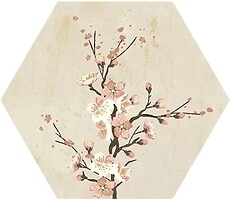 Фото Apavisa плитка Mood Decor G-7254 Ivory Natural Hexagon 25x29