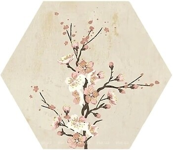 Фото Apavisa плитка Mood Decor G-7254 Ivory Natural Hexagon 25x29