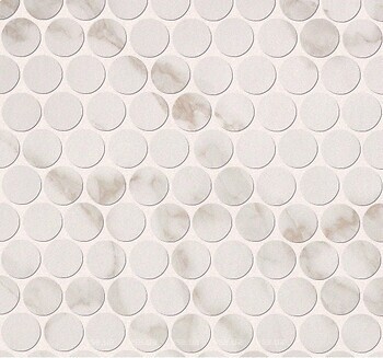 Фото FAP мозаїка Roma Calacatta Mosaico Round 29.5x32.5