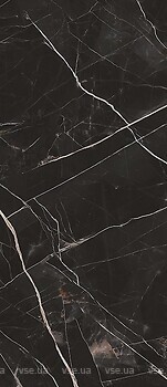 Фото Grespania плитка Coverlam Calacata Black 5.6 mm Black Polished/Pulido 120x278 (78C998P)
