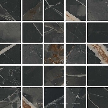 Фото Grespania мозаика Coverlam Calacata Black Fez Black 30x30